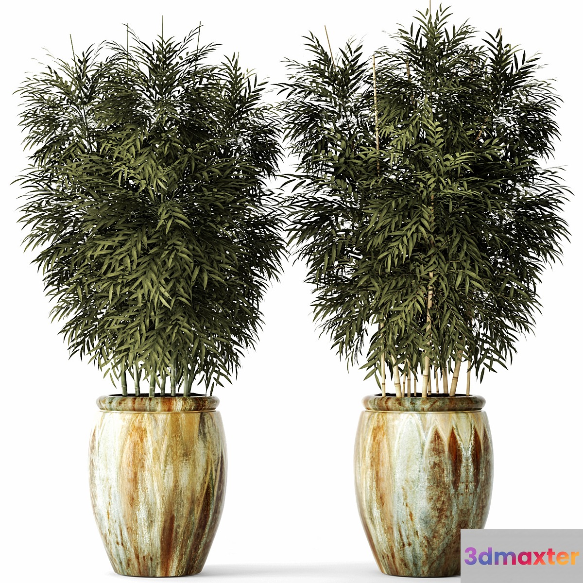 Bamboo set flower pot bamboo bush thickets bamboo pot flowerpot outdoor - No.2