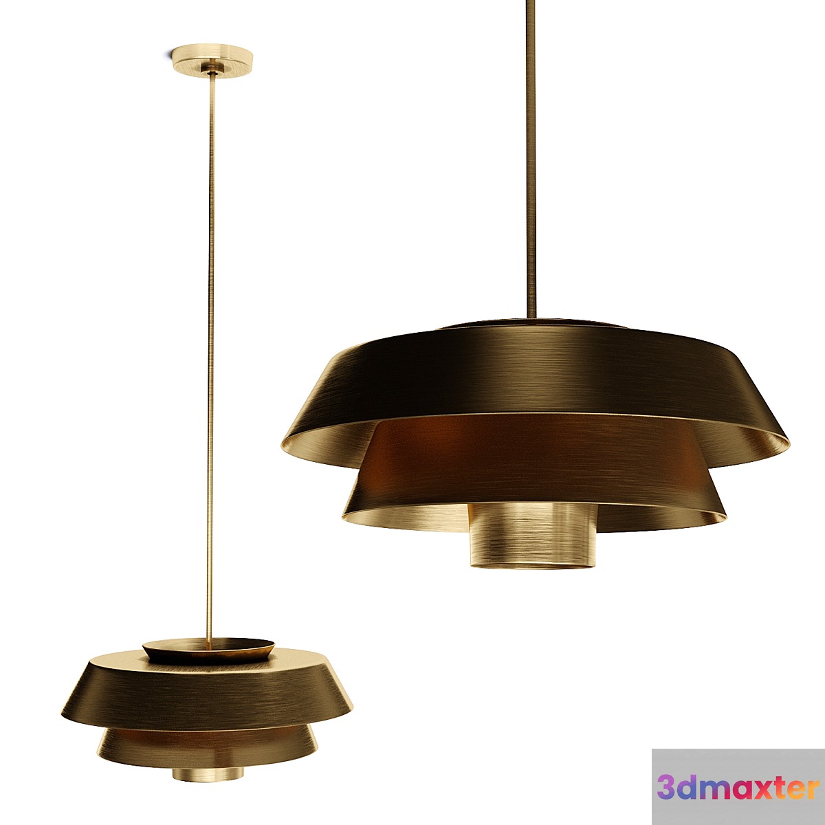 Pendant lamp Feiss QN-BRISBIN-BB 3D Max