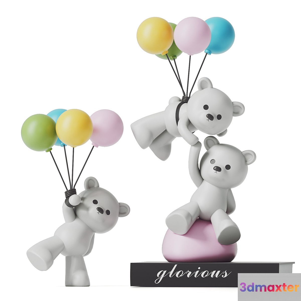 Teddy Bear and Balloons - No.2