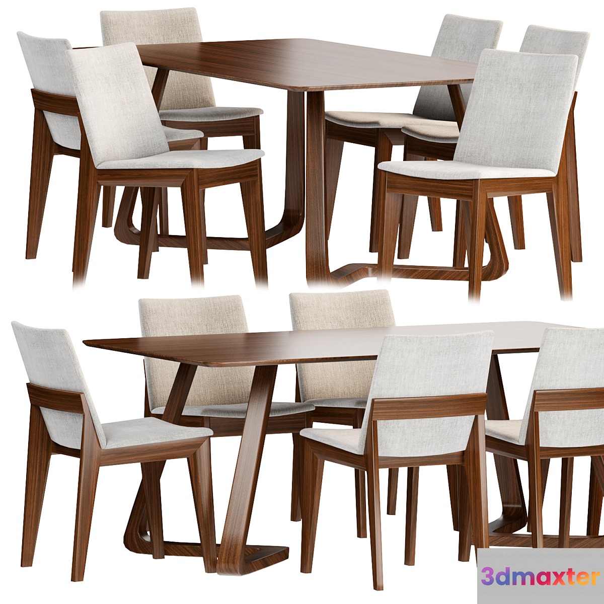 Dining set by scandinaviandesigns 3D Max