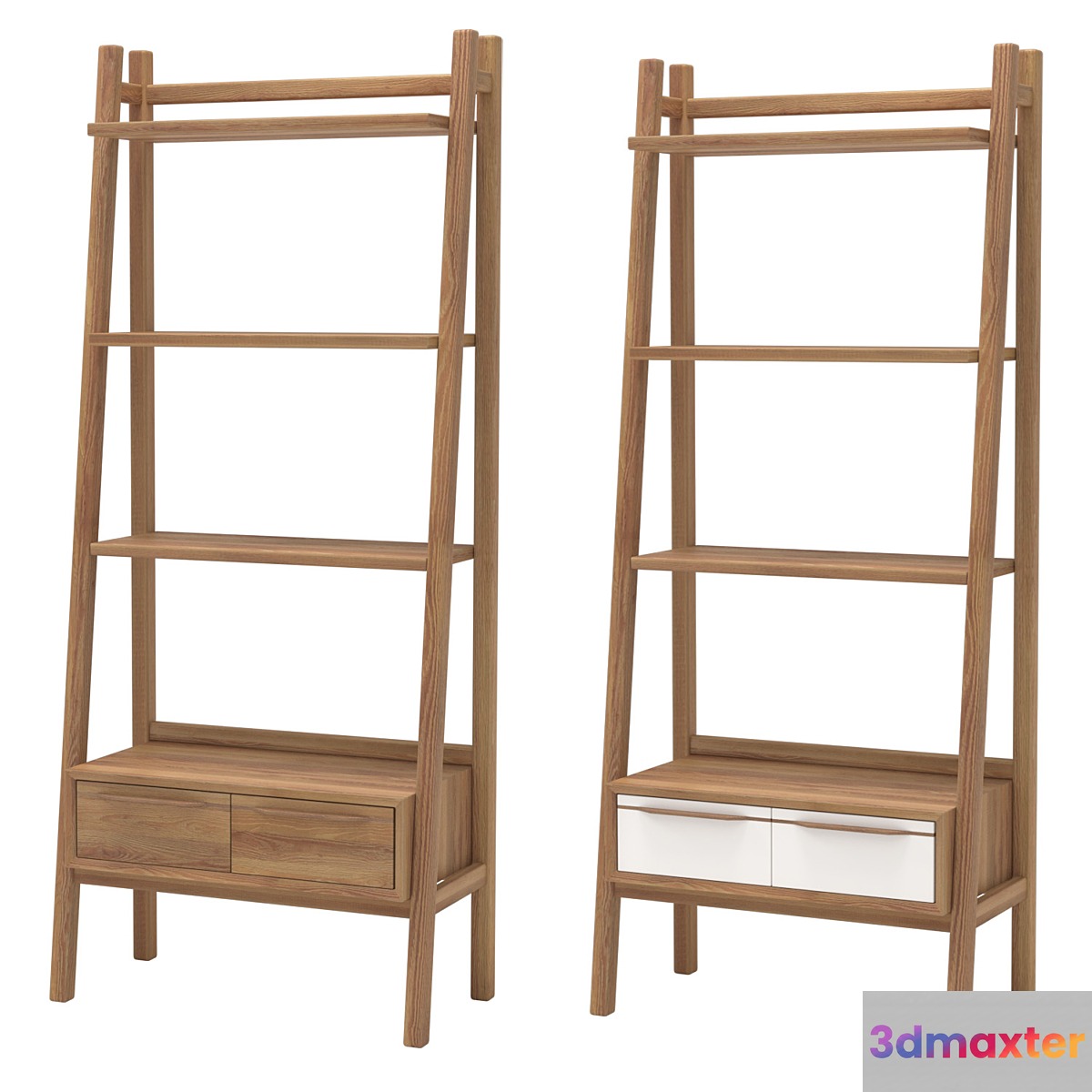 Narrow rack Bruni (white) 3D Max