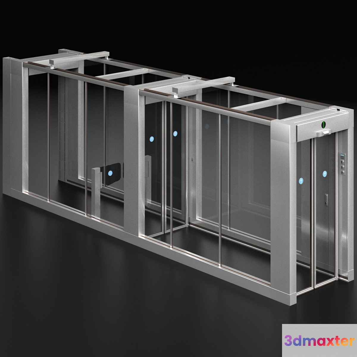 Access security system turnstile metal detector