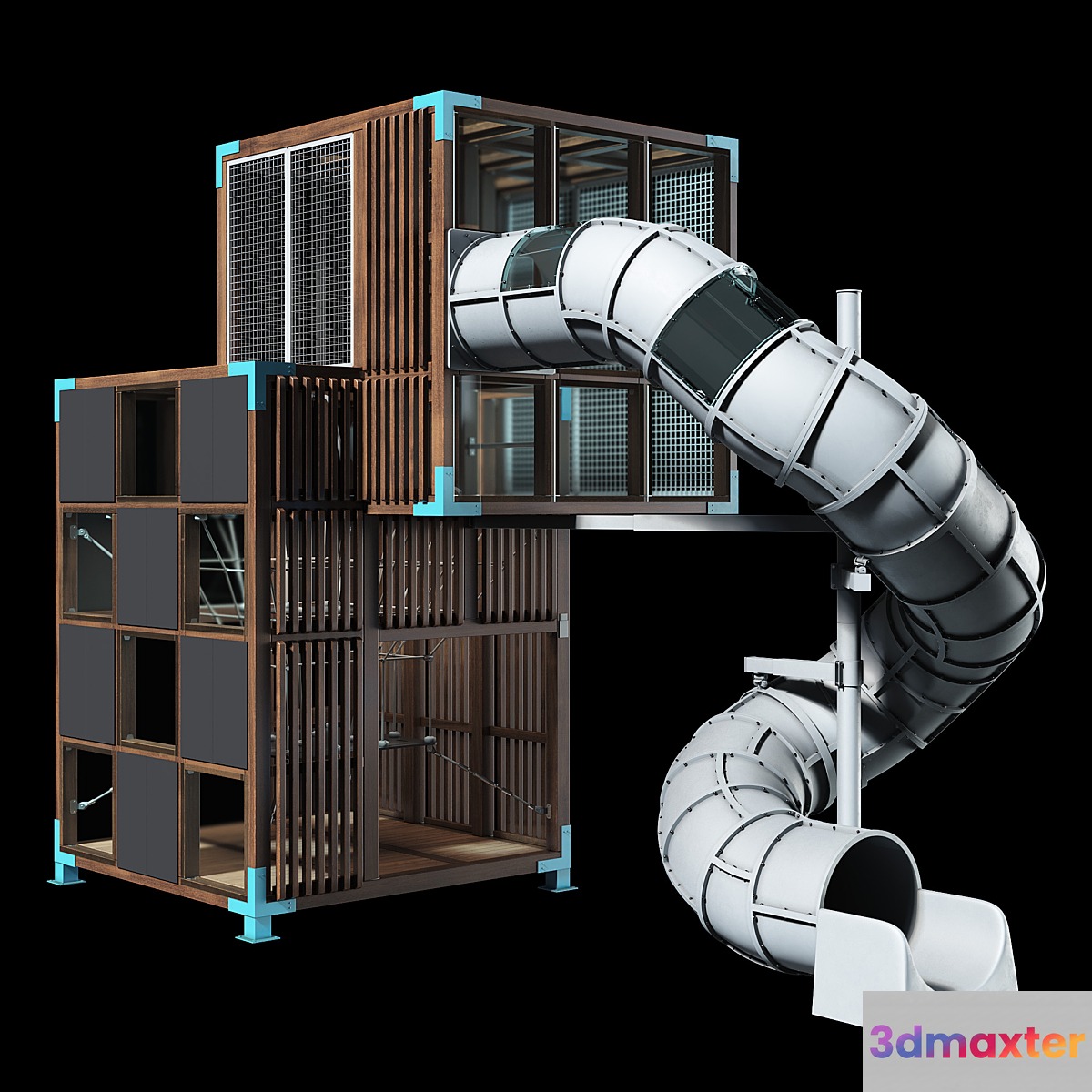 Game complex Halo Cubic 3D Max