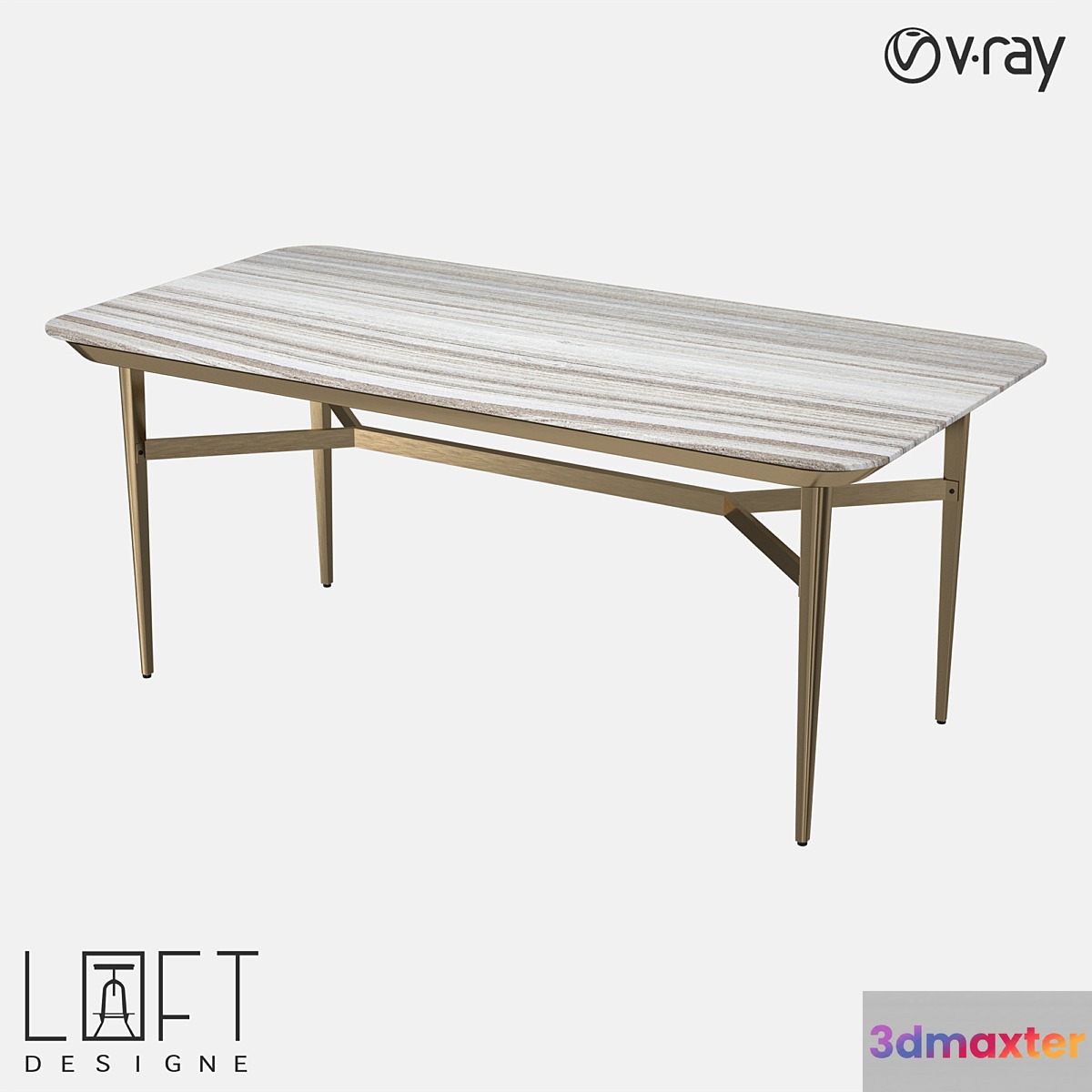 Table LoftDesigne 6692 model 3D Max