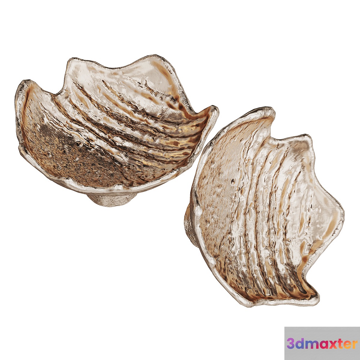 Furniture handle LEAF Pull Cast 3D Max