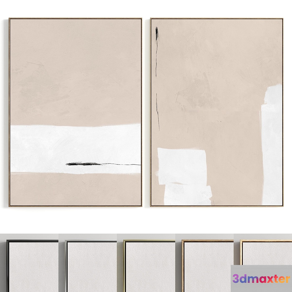 Plaster Two Photo Frame R-188 - No.2