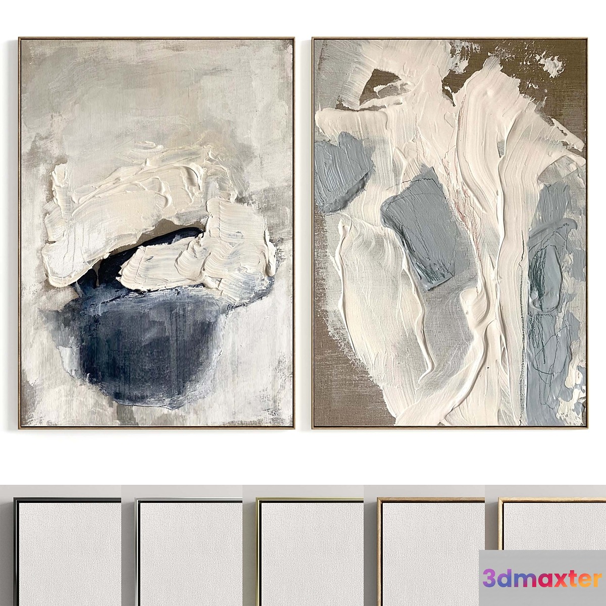 Plaster Two Photo Frame R-194