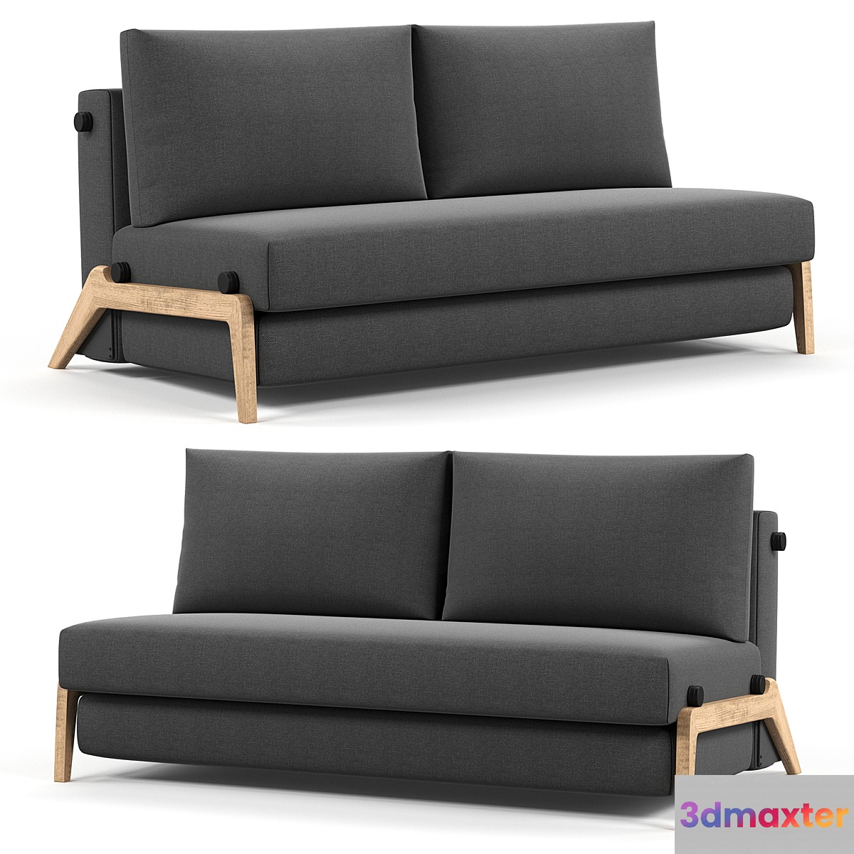 Innovation Living ILB 500 160 Sofa Bed Lacquered Oak - No.2