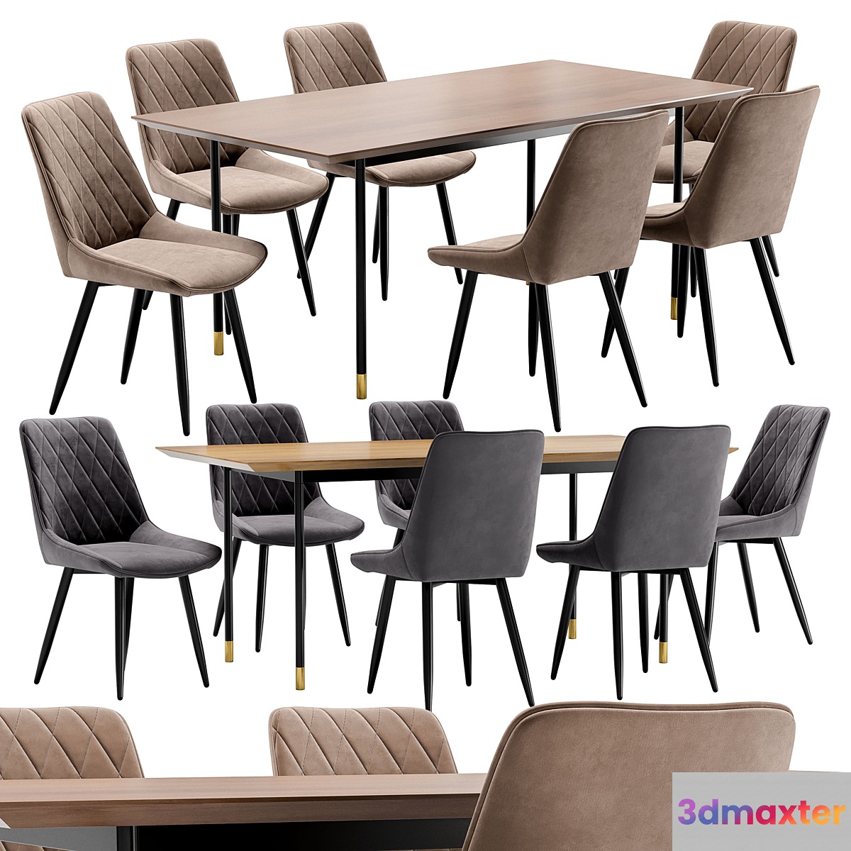 Dining chair Nika and table Impala