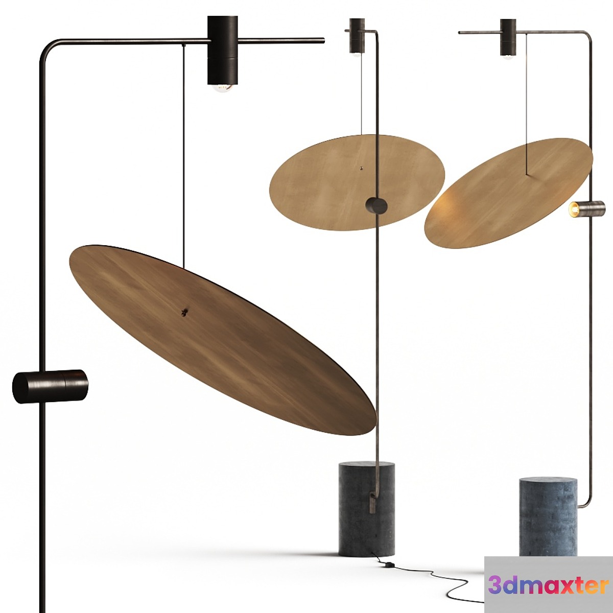 101 Copenhagen The Moon Floor Lamps 3D Max