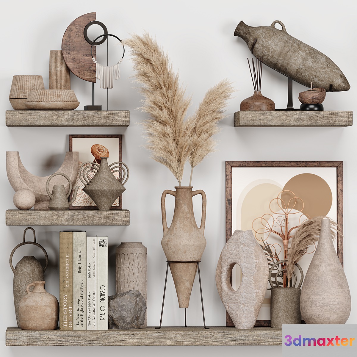 Decorative Set Rustic style 04 3D Max