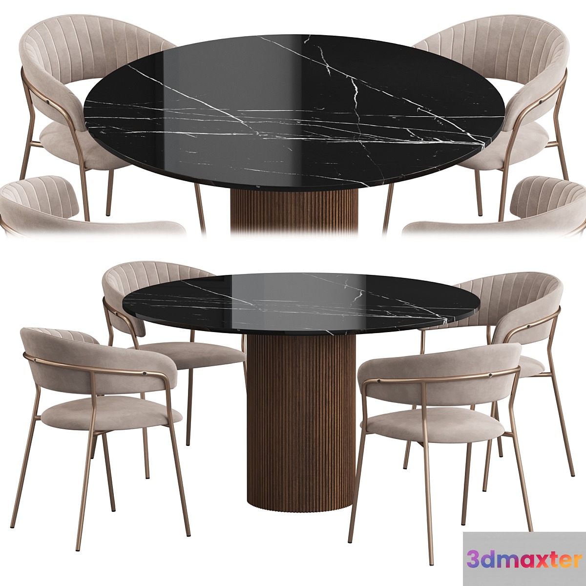 Ostinato table Turin chair Dining set