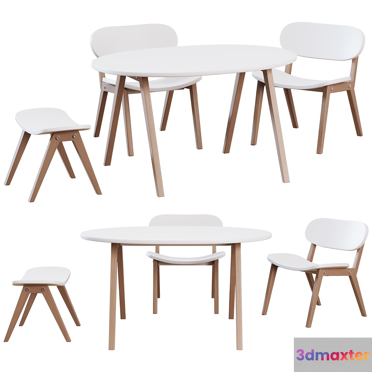 ellipse table and chair Classic