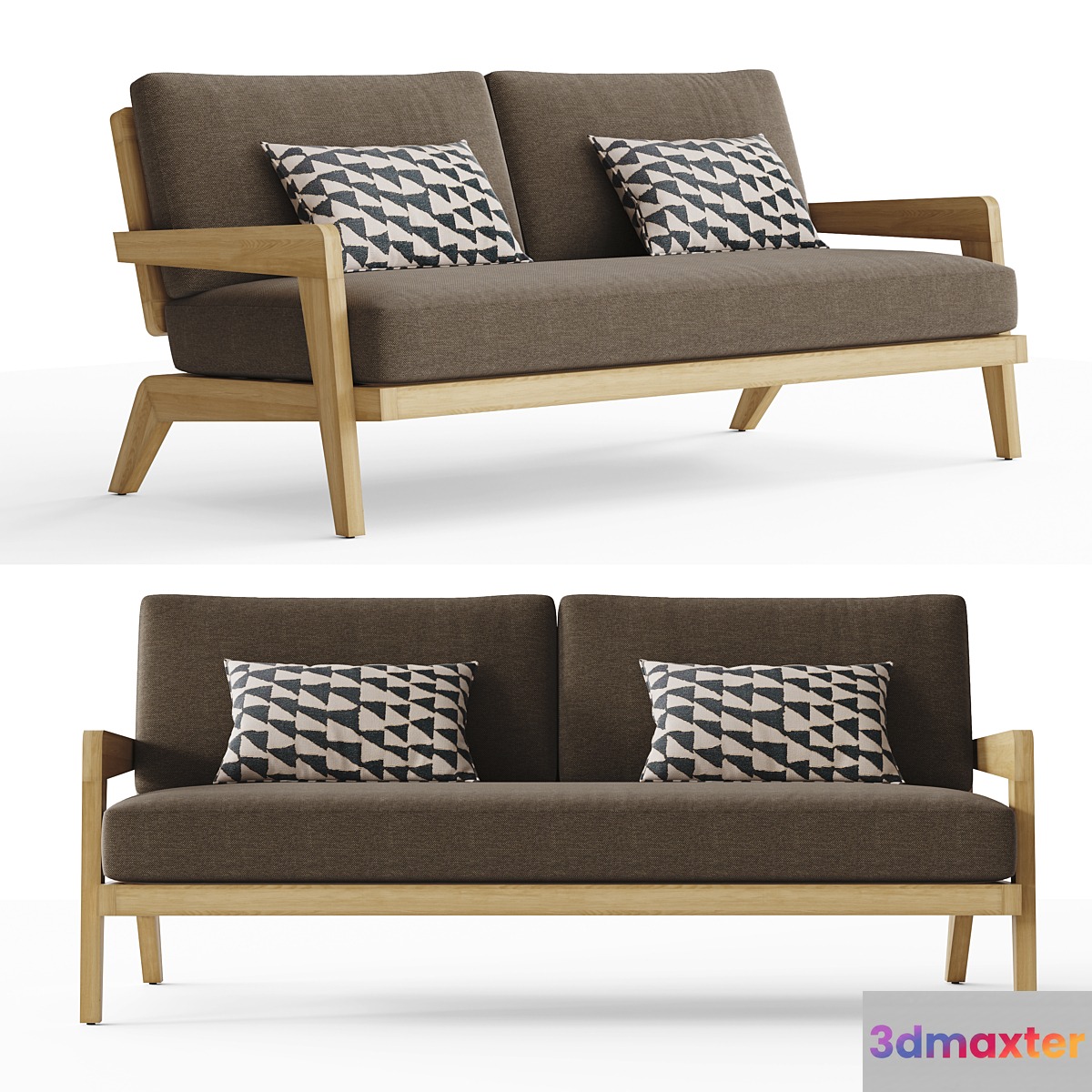 RH AVILA TEAK SOFA 72