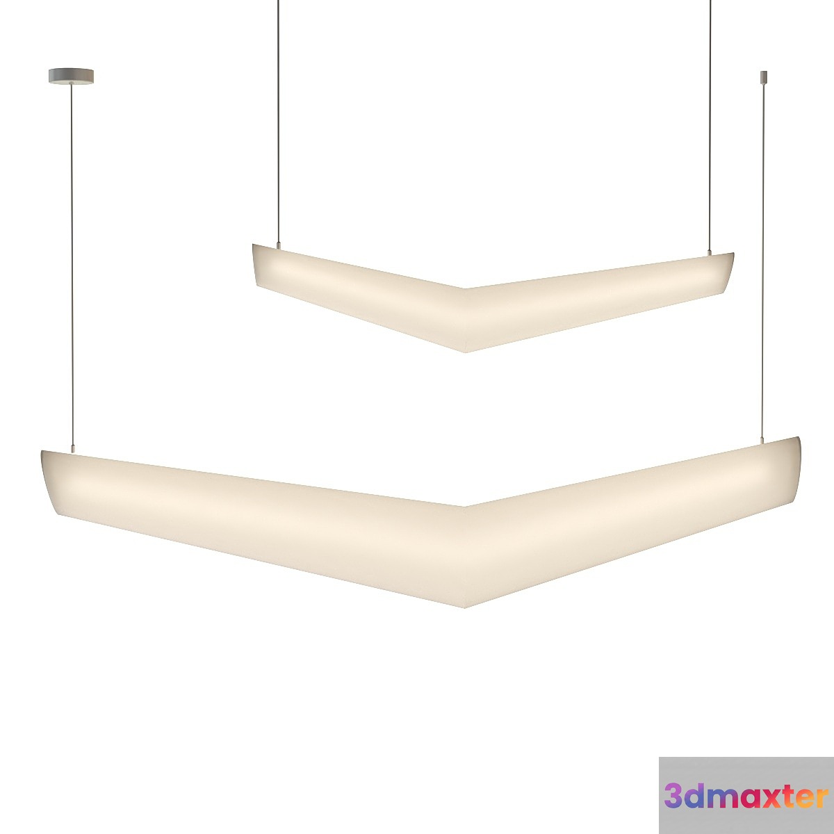 V-shape pendant lamp