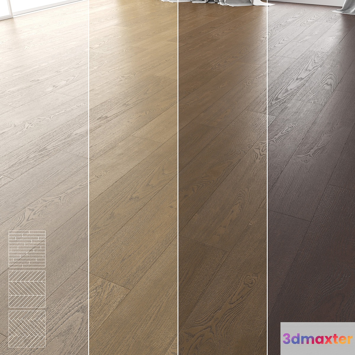Wood Floor Set 17 3D Max