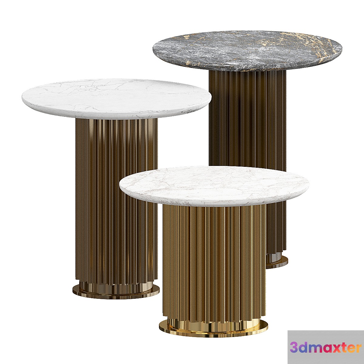 Gold Emperador Dark Coffee Table