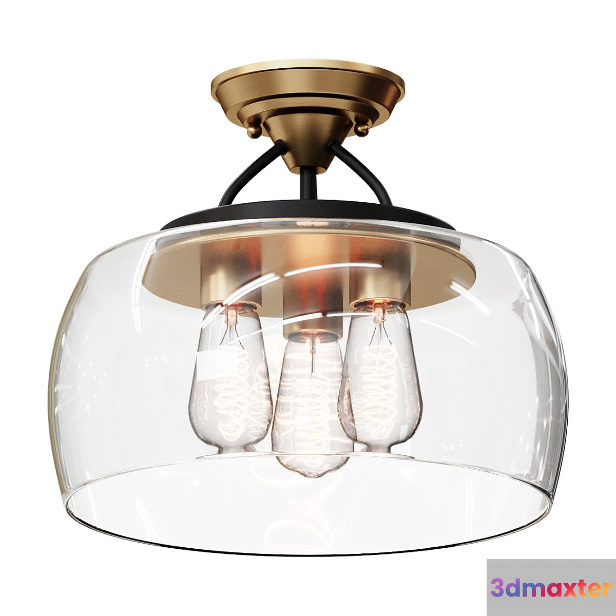 Chandelier MOD BOWL CEILING LIGHT - LARGE SKU FM19050 AB lamp