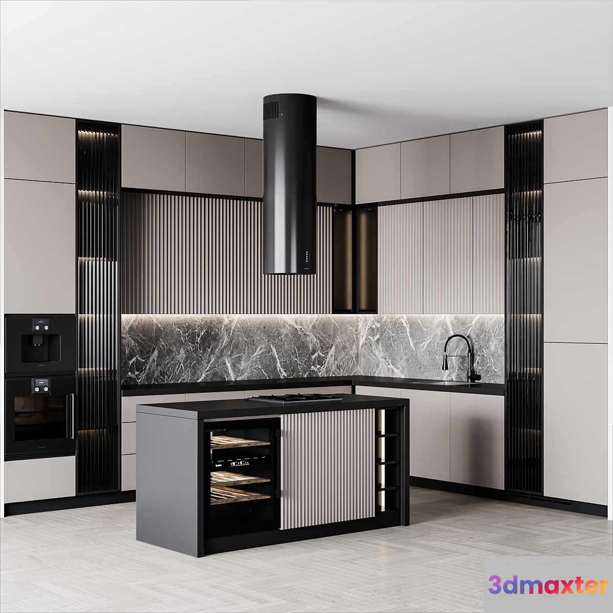 Kitchen Modern147 3D Max