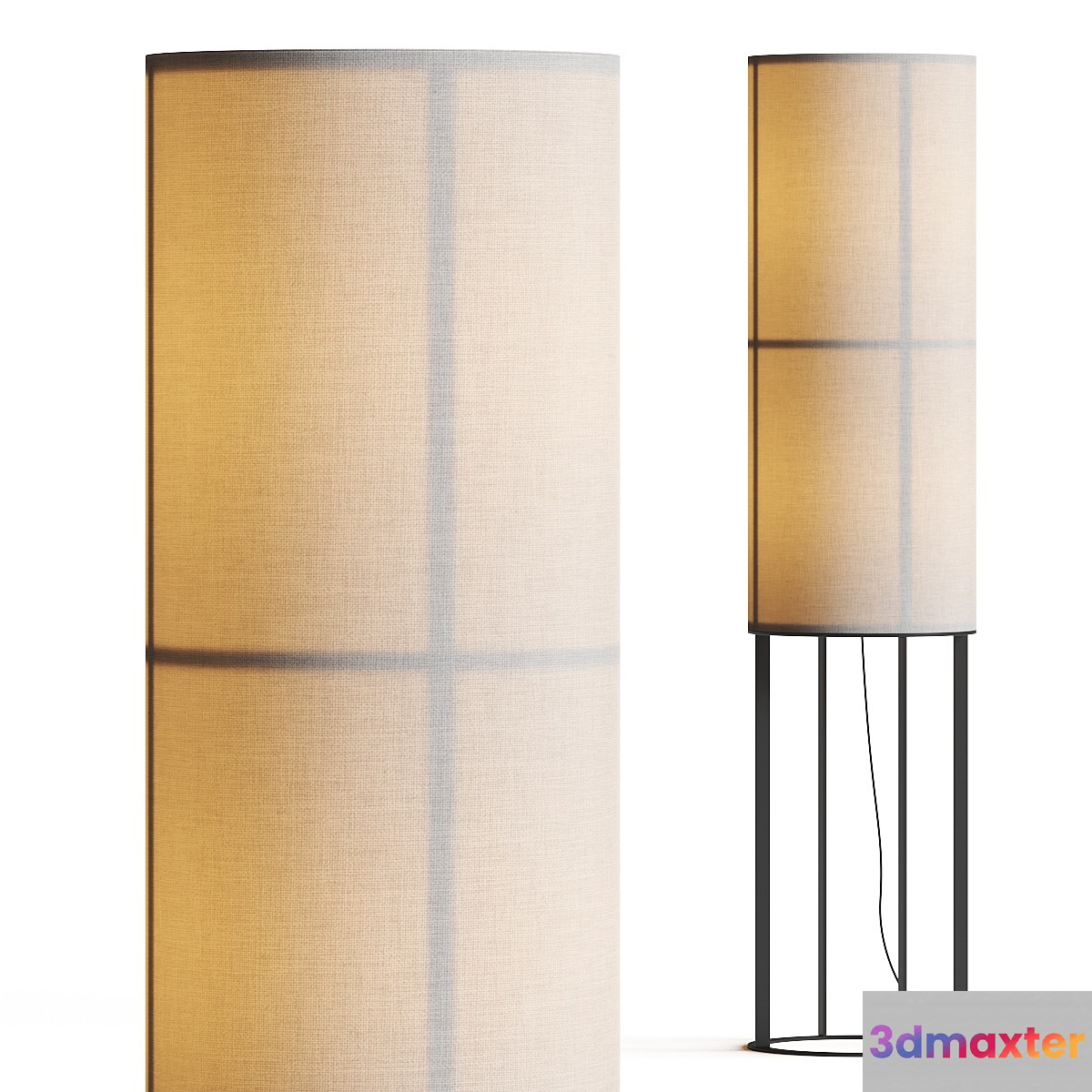 Menu Hashira High Floor Lamp 3D Max