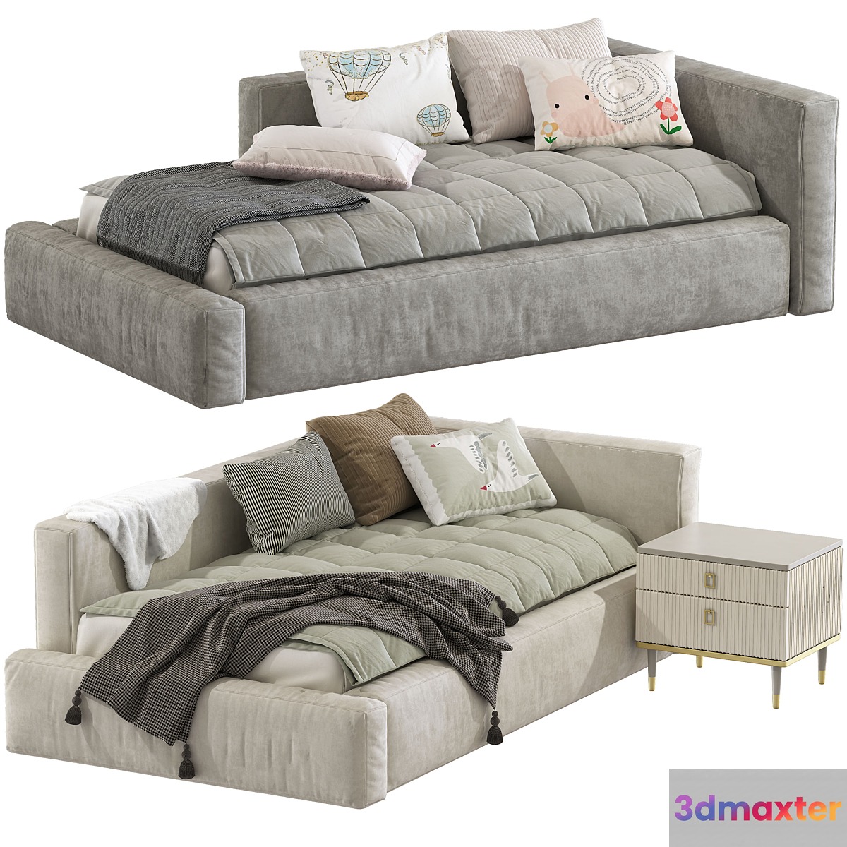 Modern style sofa bed 248 3D Max