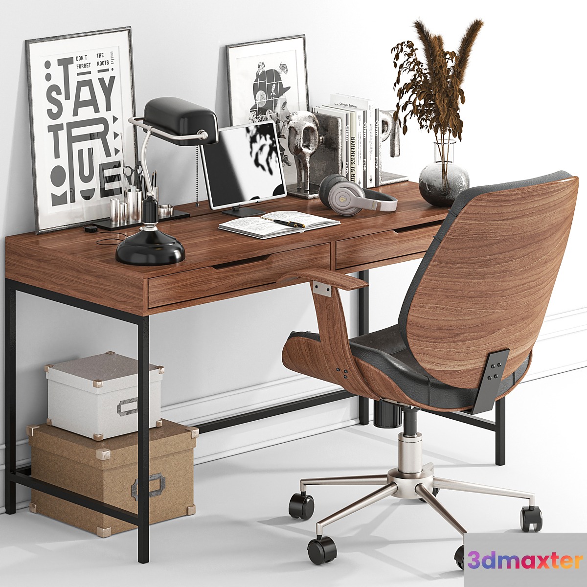 Workplace11 brown 3D Max