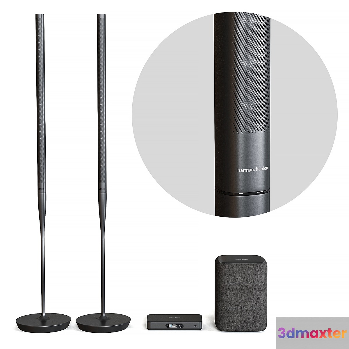 Harman Kardon Radiance 2400 speaker system - No.2 3D Max