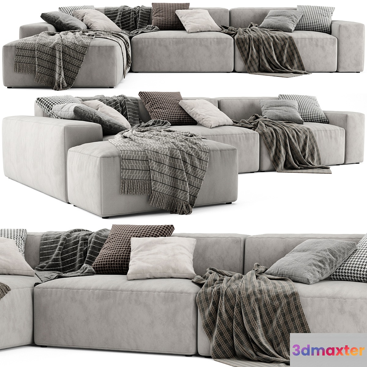 Jesse Daniel Chaise Longue Sofa - No.2
