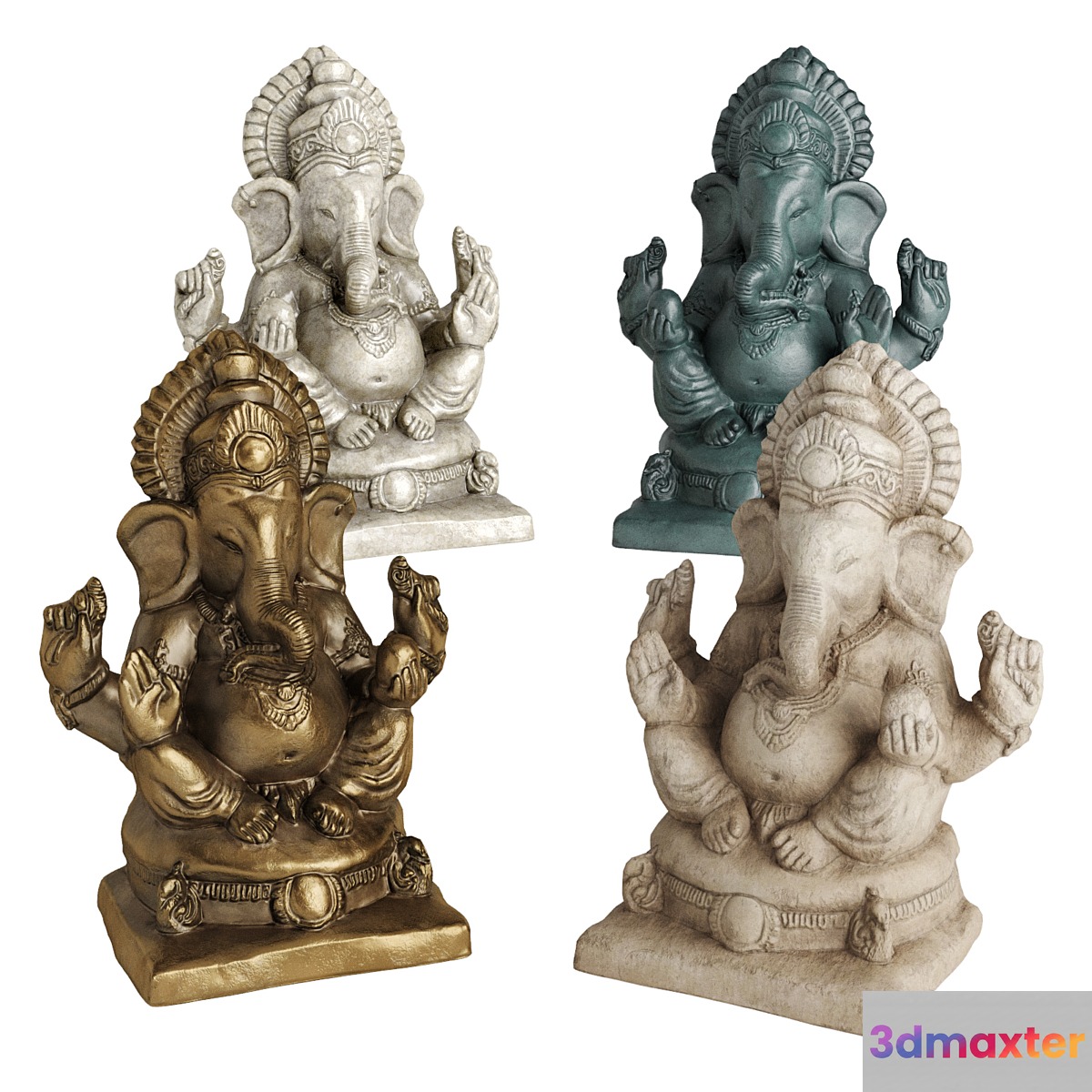 Ganesha sitting sculpture - No.2