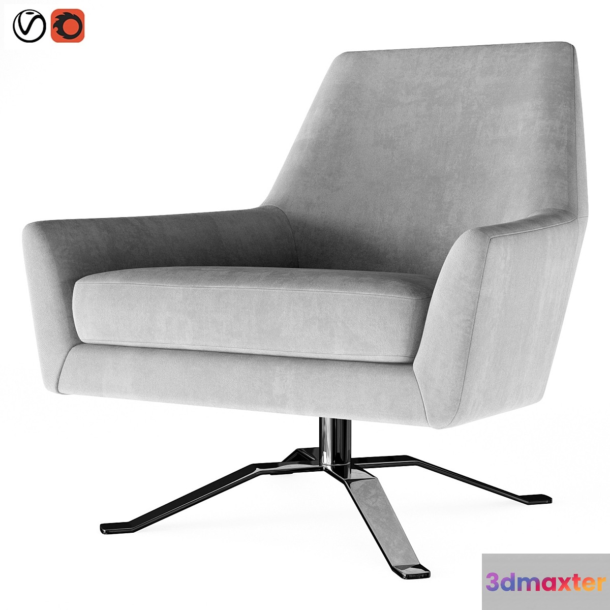 Lucas Swivel Chair 3D Max