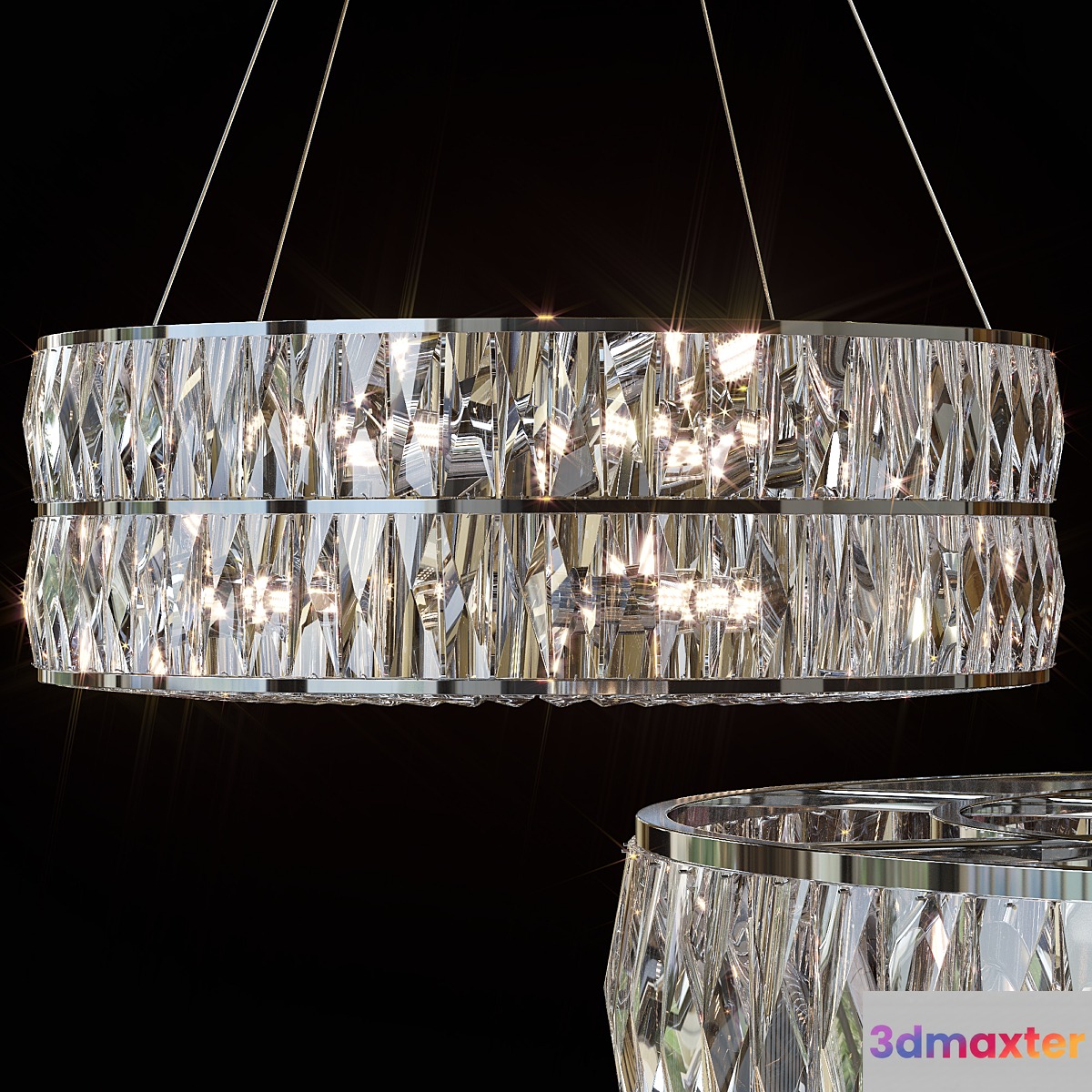 Pendant chandelier LISANNE by Lampatron 3D Max