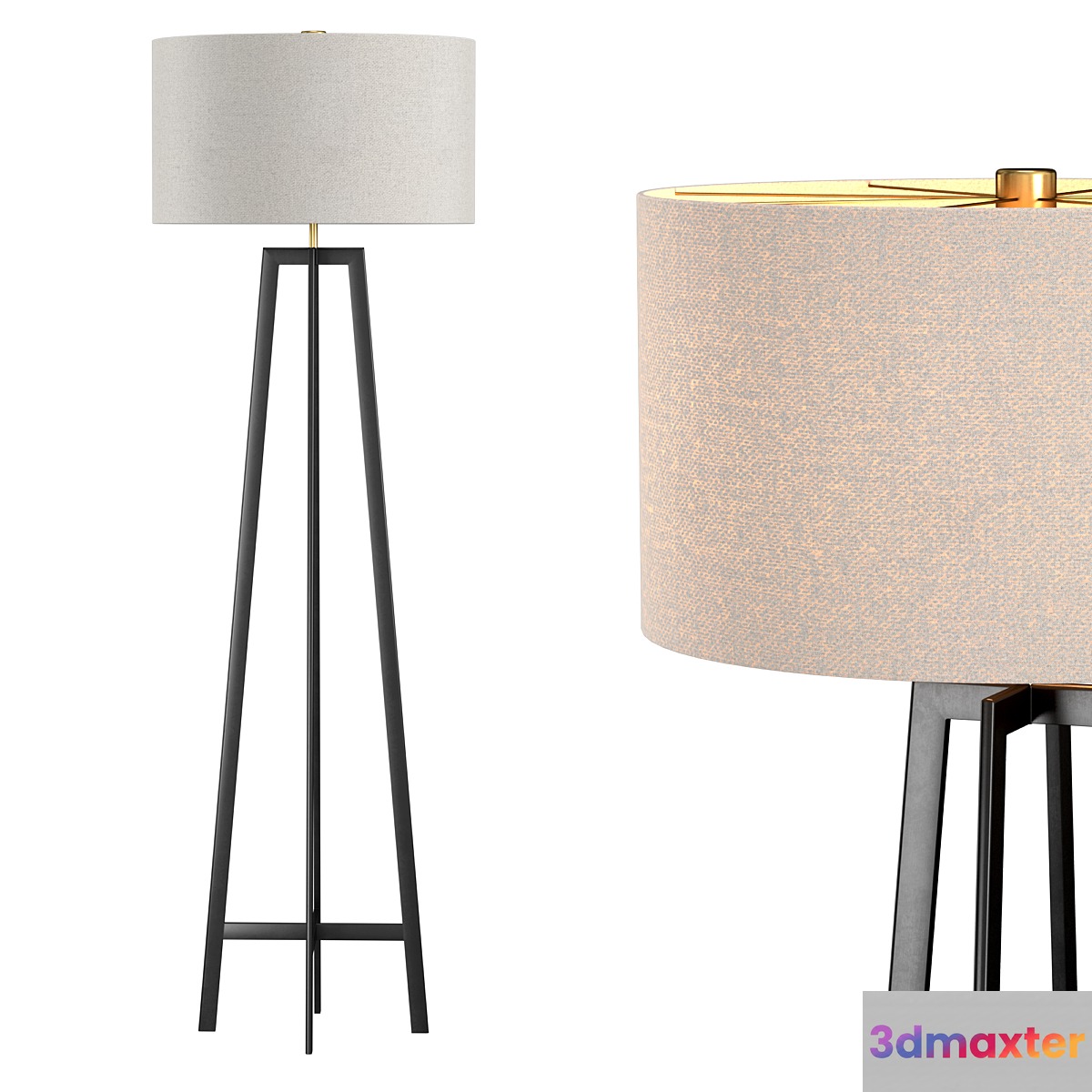 Castillo Black Floor Lamp