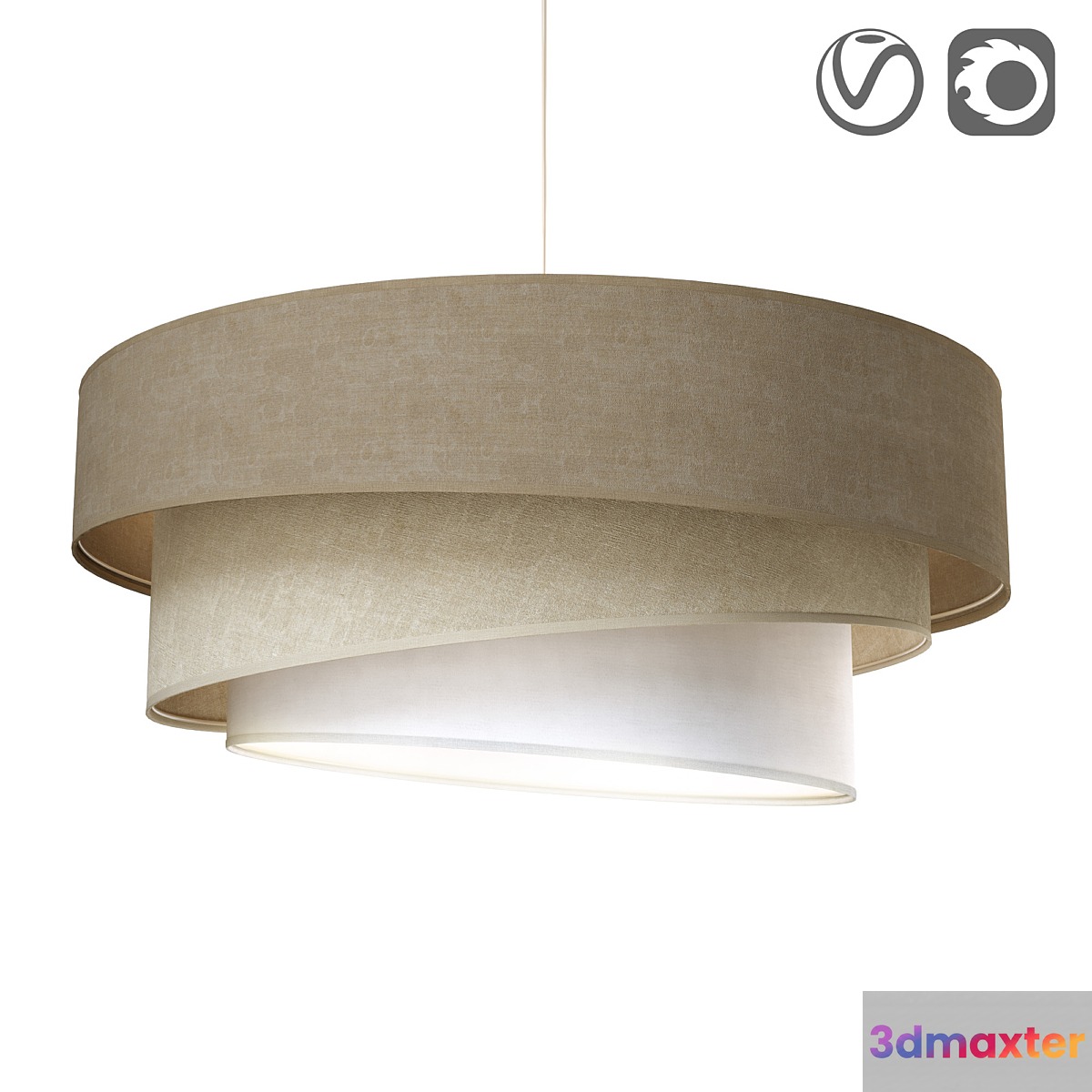 Textile lamp IONOS 3D Max