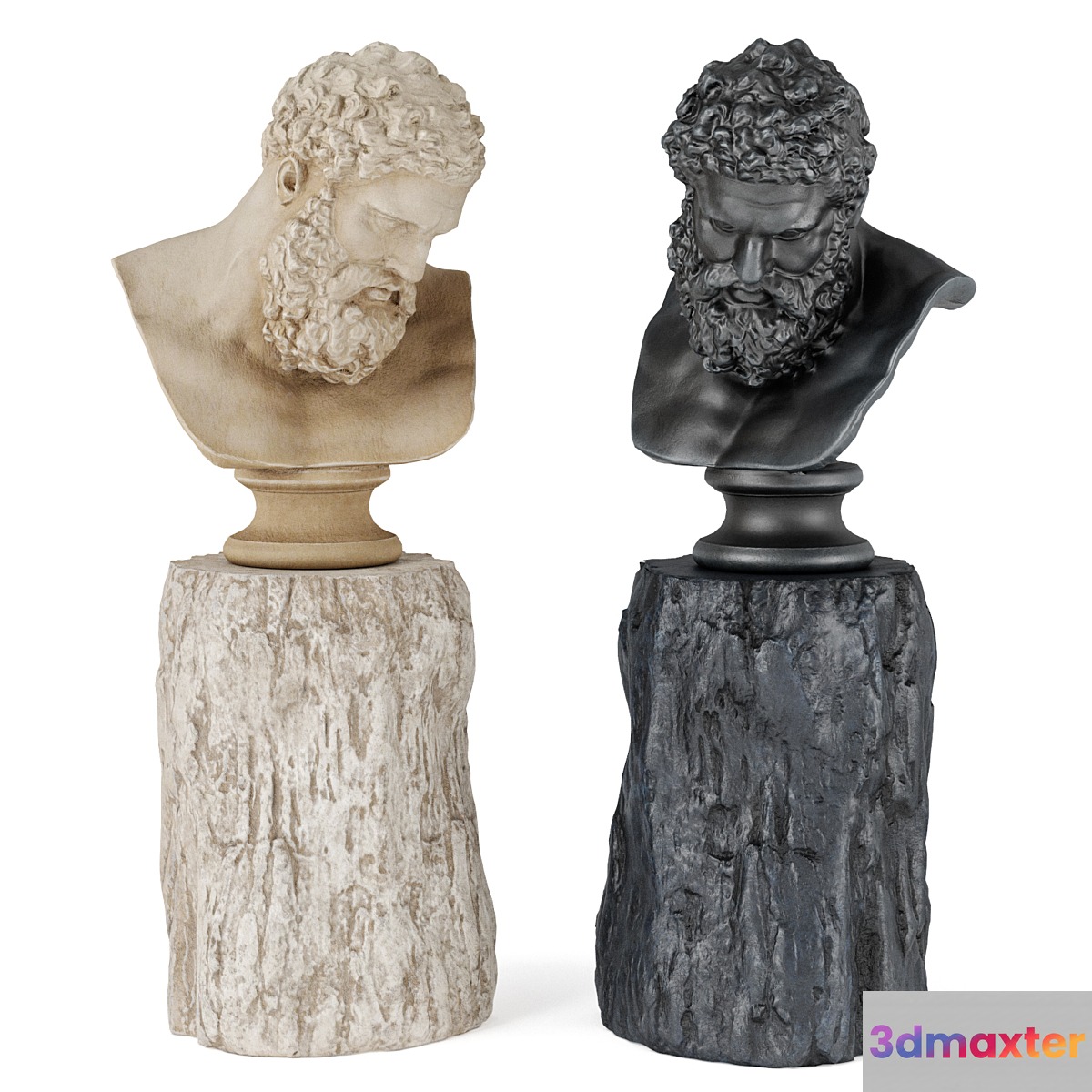 Hercules head sculpture