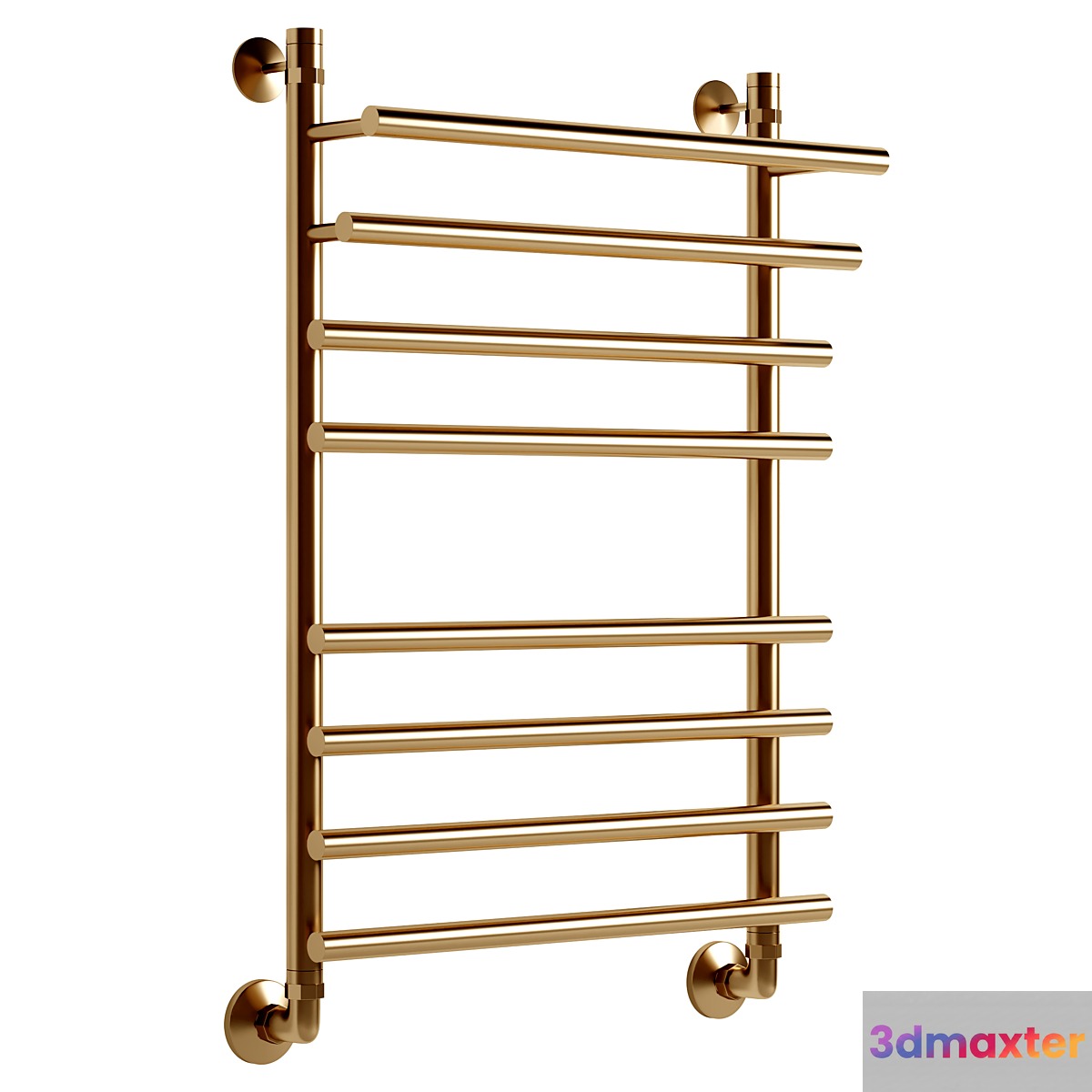 Water heated towel rail EWRIKA Medea Pr 80x50 gold 3D Max