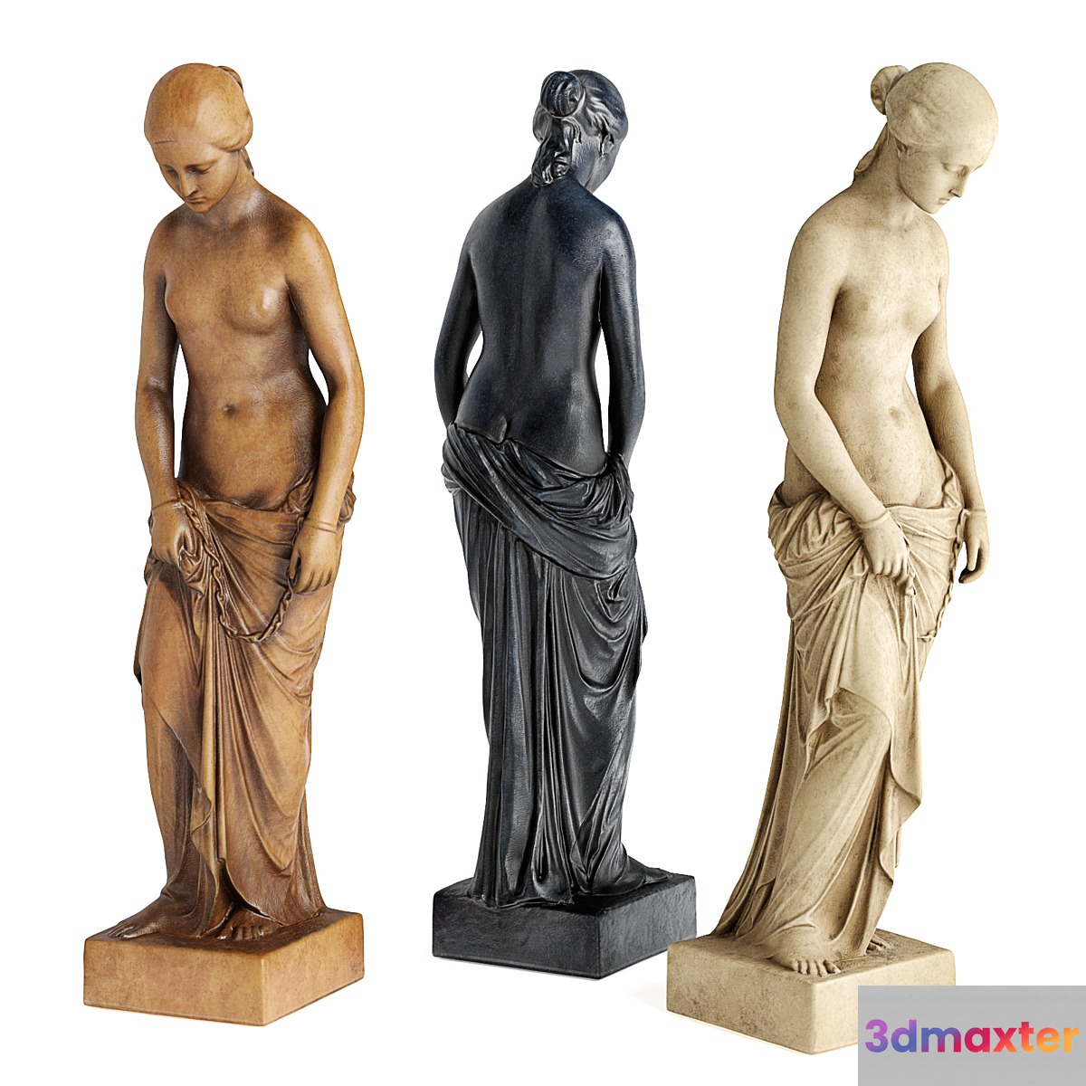 slave girl greek sculpture 3D Max