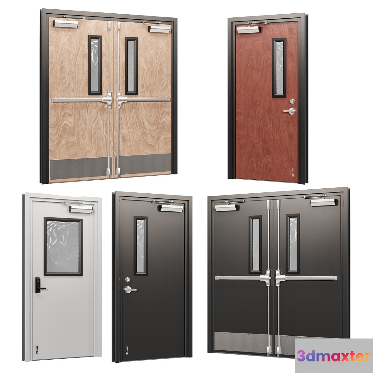 Industrial Doors 2 3D Max