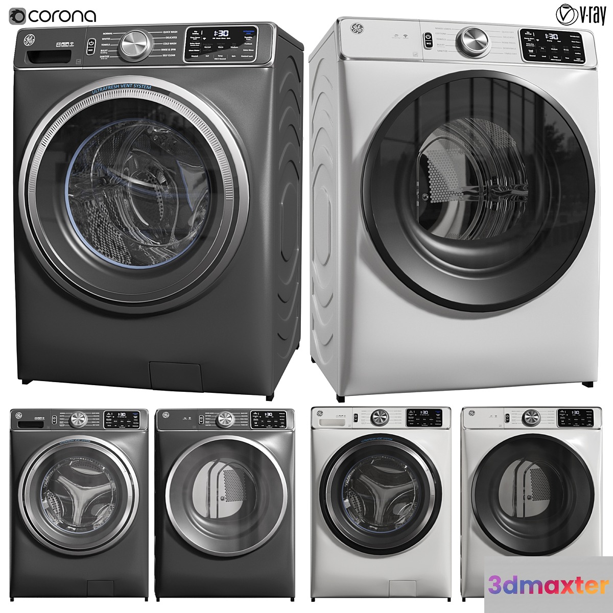 GE wash machine and dryer 02