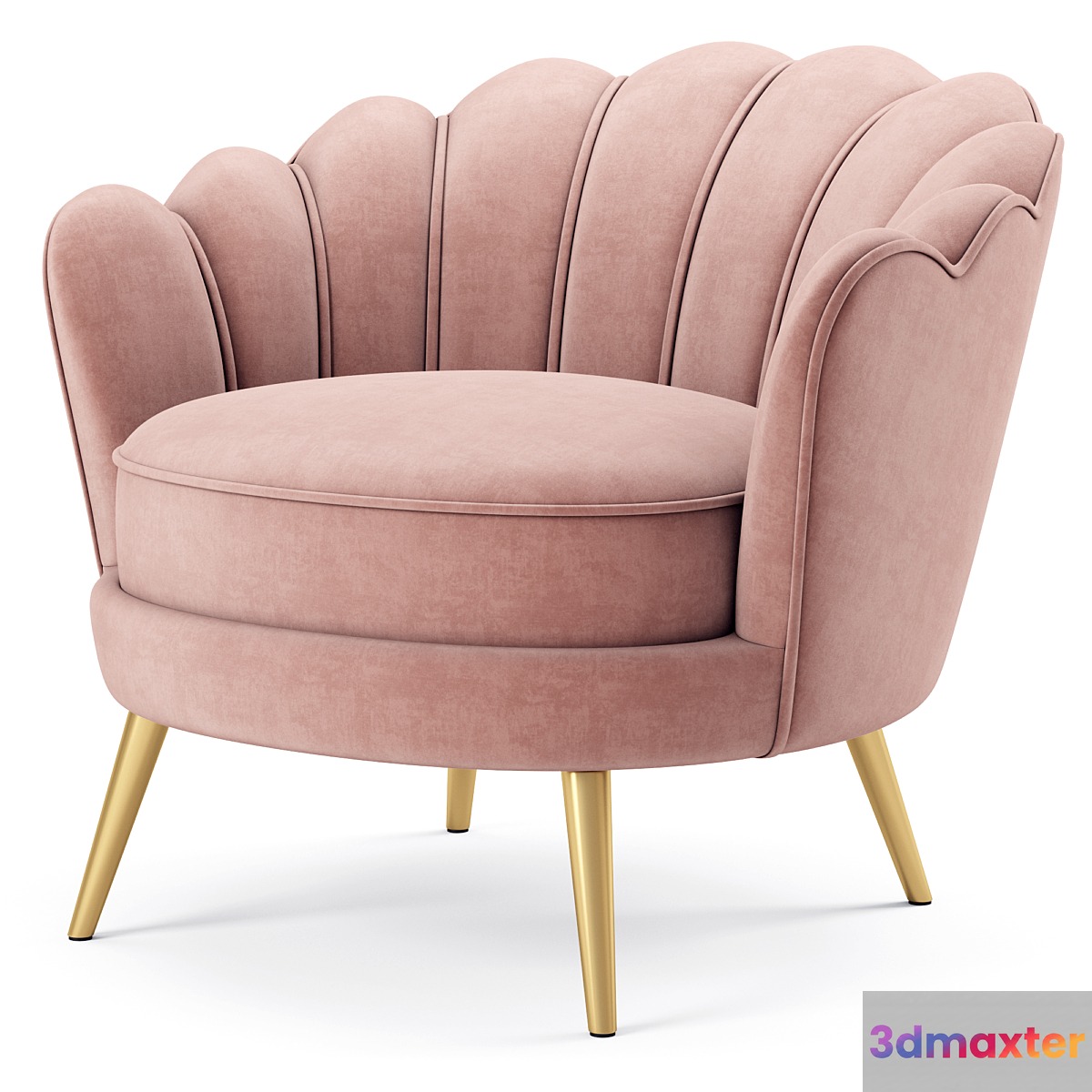 Admire Accent Armchair 3D Max