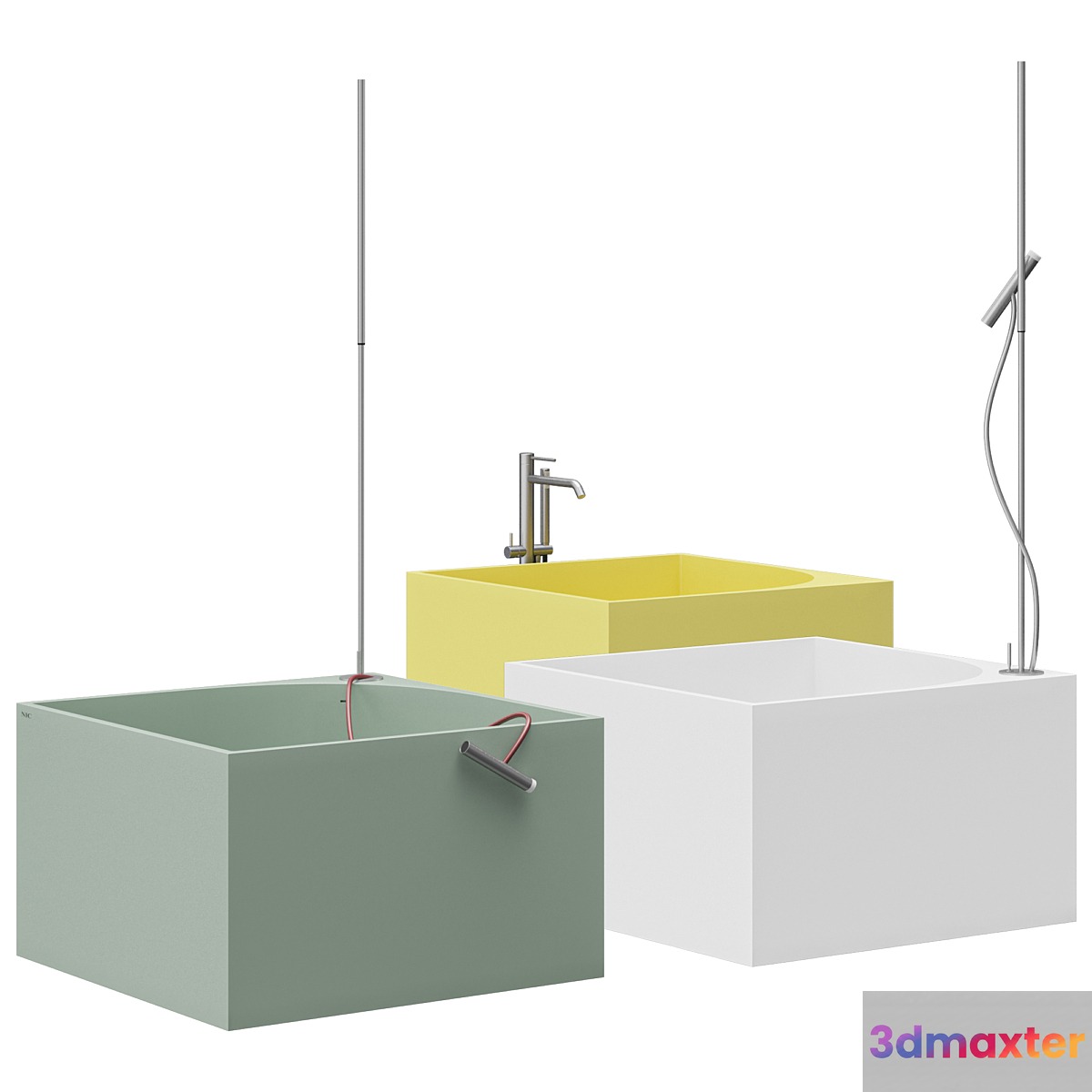 NIC Design Tube | Freestanding artificial stone bathtub