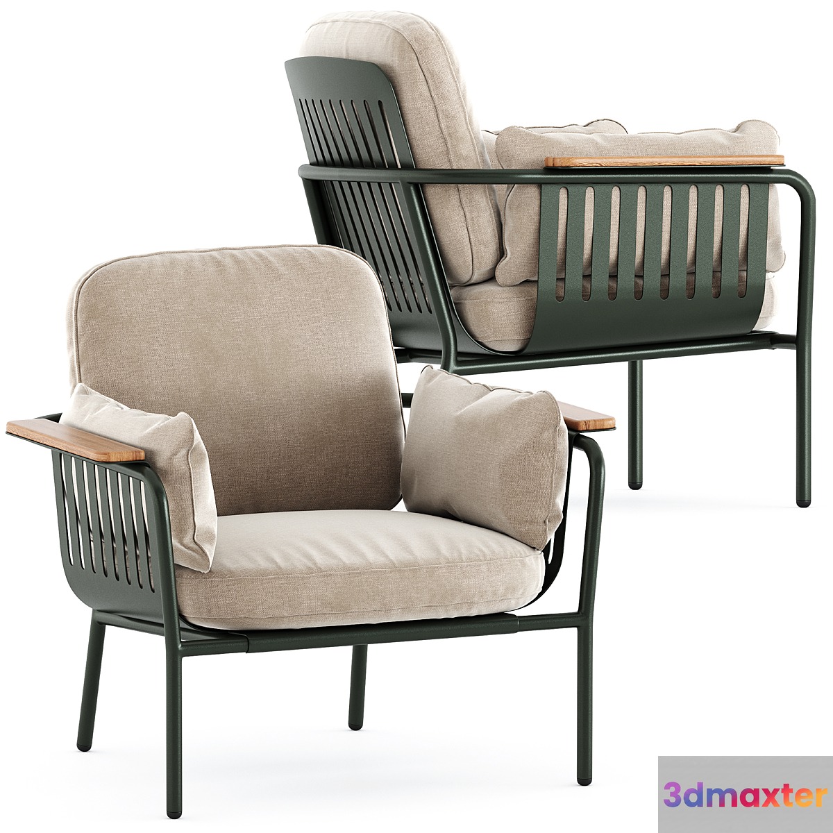 Capa Lounge Garden armchair by gandiablasco 3D Max