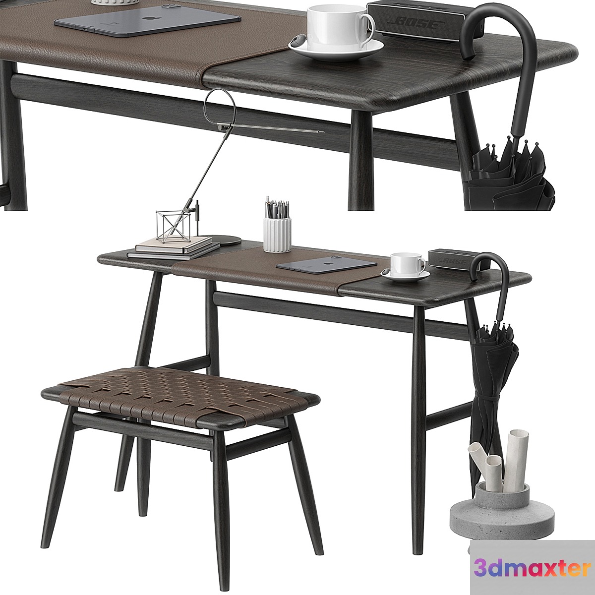 Mo Bridge desk set