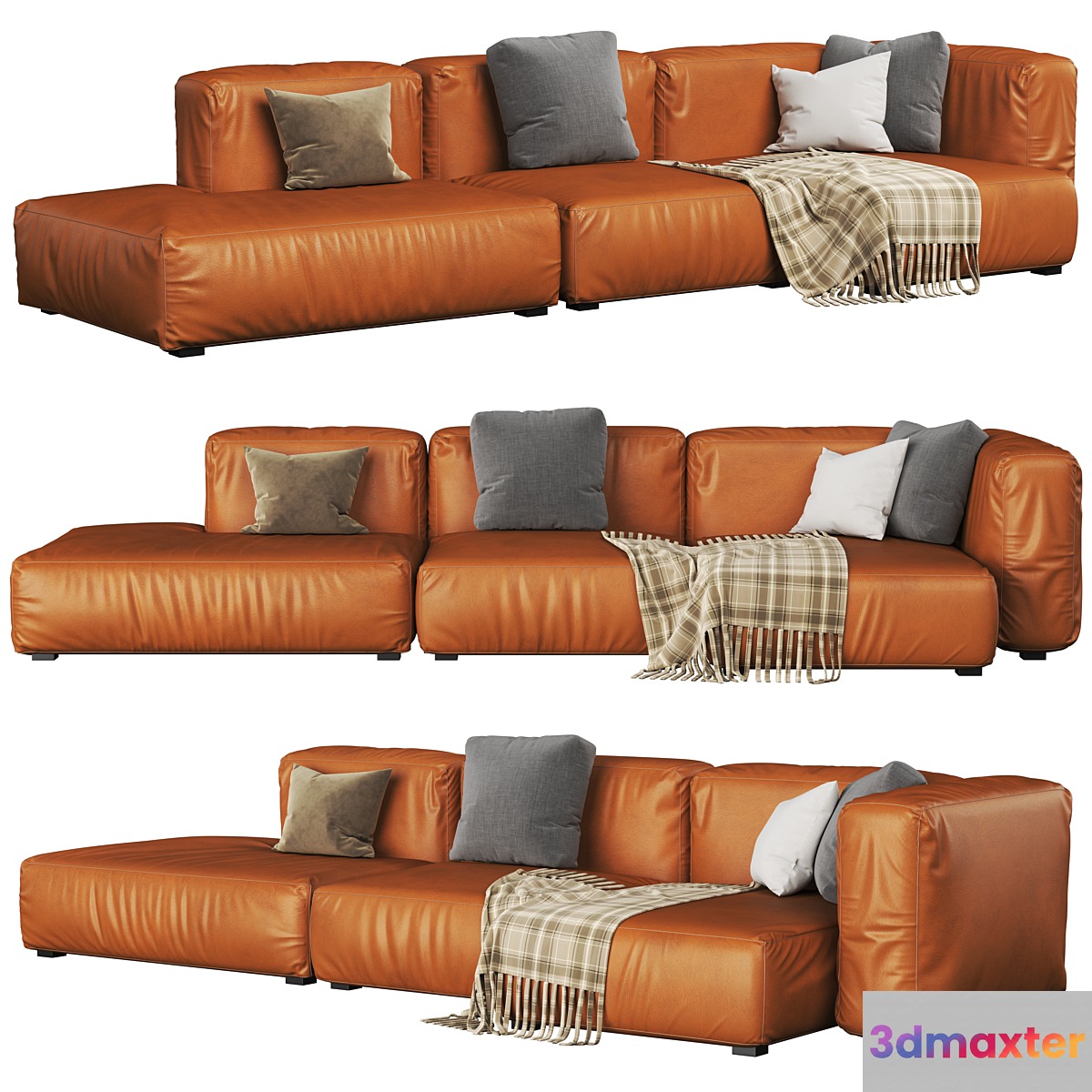 MAGS SOFT 3 SEATER COMBINATION 5 3D Max
