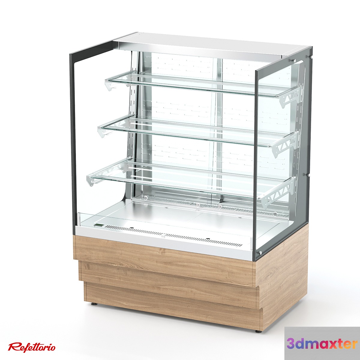 Refrigerated confectionery showcase with perforated rear wall (RKC2 AO series)