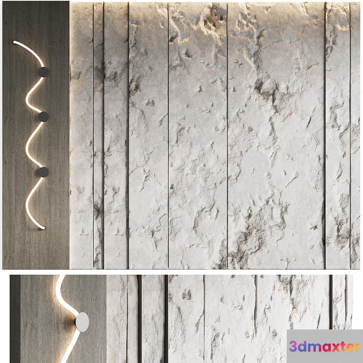 Decorative wall panel Cliff - No.2
