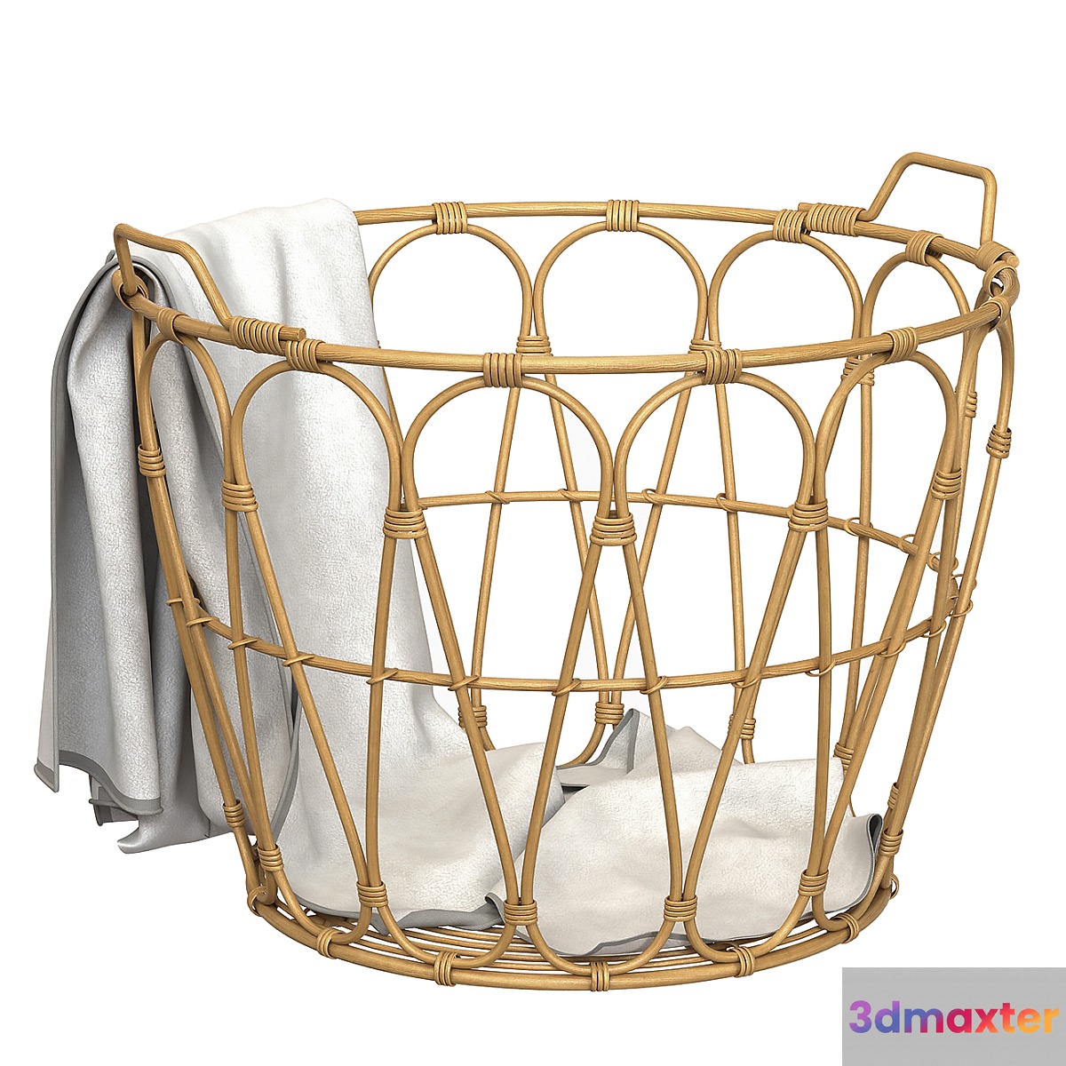 Snidad Ikea basket rattan 3D Max