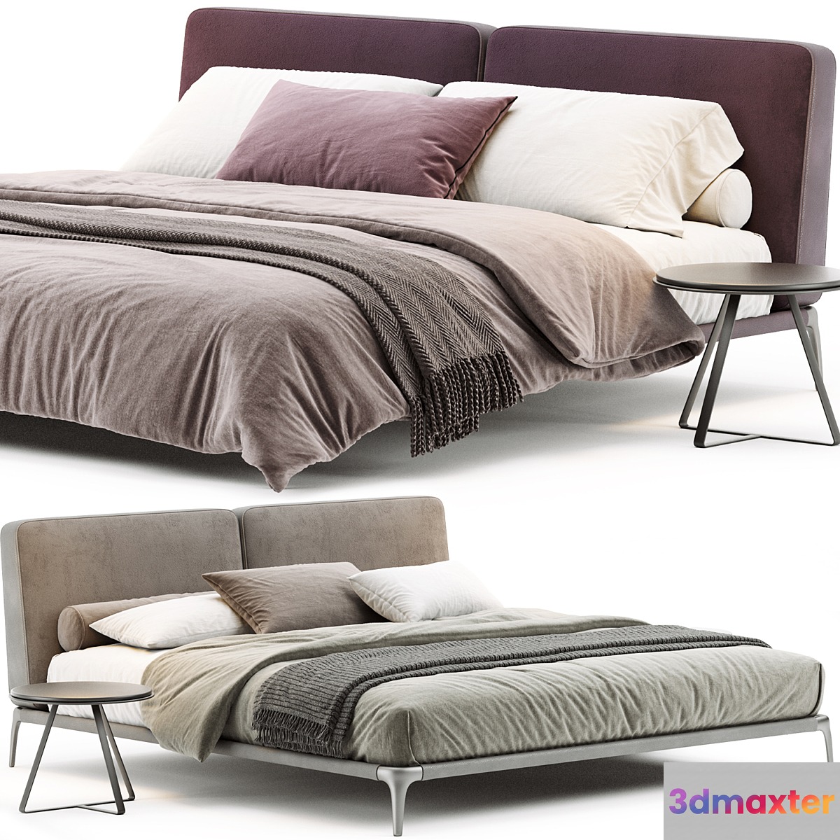Poliform Park Uno Bed 3D Max