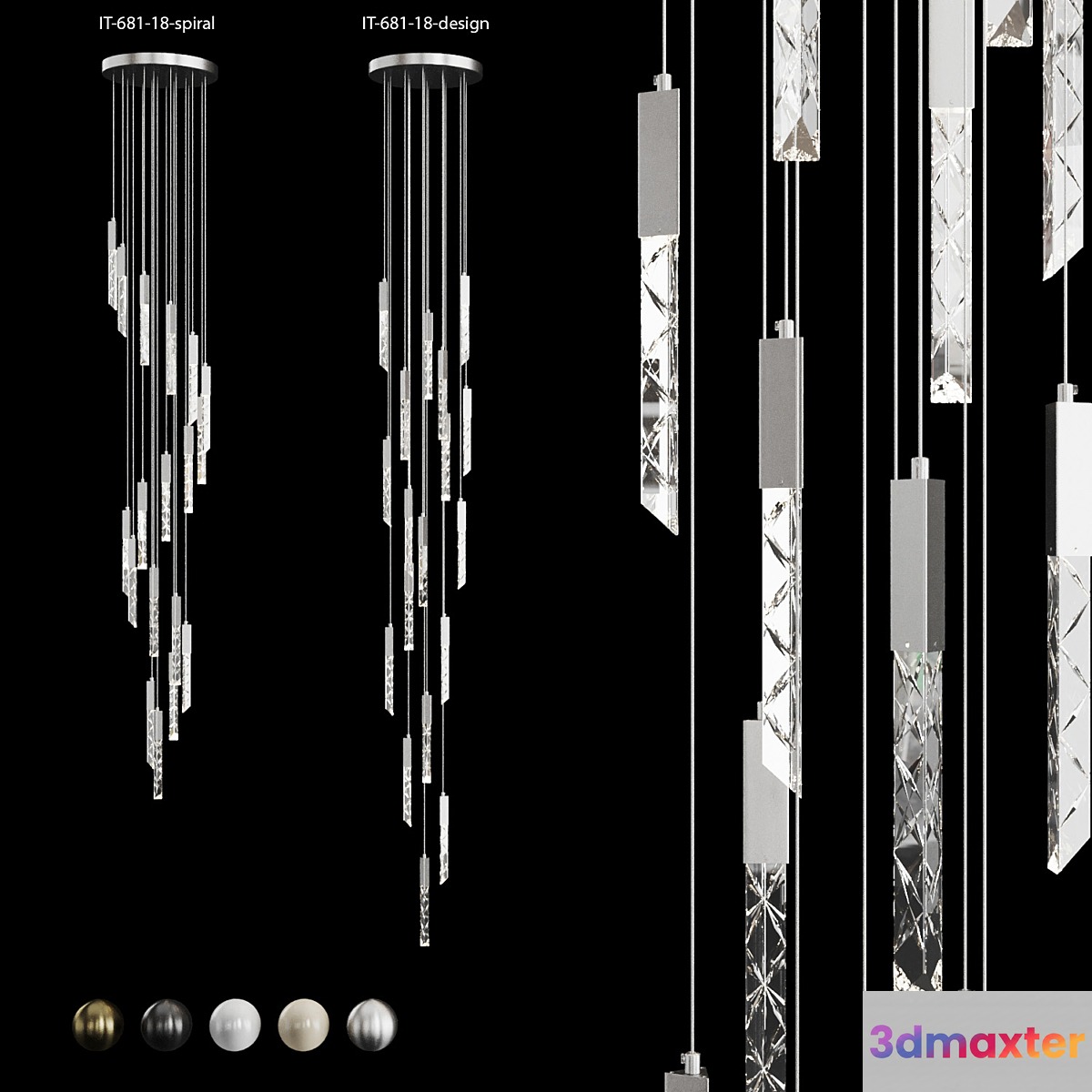 Pendant lamp Integrator-IT-681-18-spiral and Integrator-IT-681-18-design