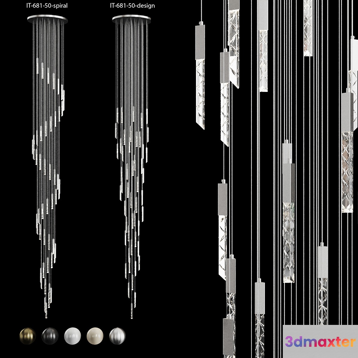 Pendant lamp Integrator-IT-681-50-spiral and Integrator-IT-681-50-design