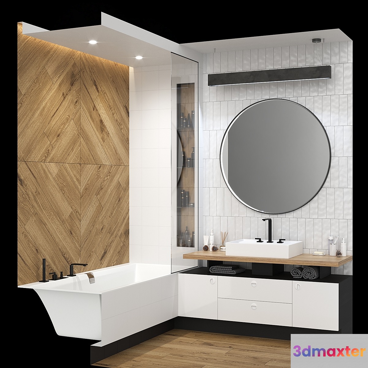Furniture and decor in the bathroom.